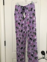 Sleep Sense Women&#39;s Dog Print Pajama Lounge Pants Elastic Waist Size Small  - $44.52