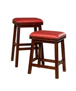 DTY Indoor Living Cortez Leather Stool, 24&quot; Counter or 30&quot; Bar Height - £129.71 GBP+