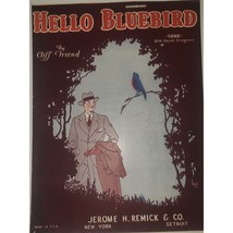 Hello Bluebird 1920s Vintage Sheet Music By Cliff Friend - £7.07 GBP