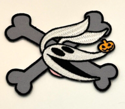 Disney Nightmare Before Christmas Zero cross Bones Embroidered IRON ON P... - £7.82 GBP