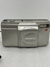 Olympus Infinity Stylus Zoom 70 Quartzdate 35mm Point &amp; Shoot Powers On *READ* - £34.75 GBP