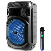 Technical Pro Portable 800W Bluetooth Speaker w UHF Wireless Handheld Microphone - $77.99