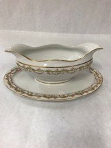 Gravy boat with tray HC Selb Bavaria China Deluxe Serving Pink Roses VINTAGE - £15.31 GBP