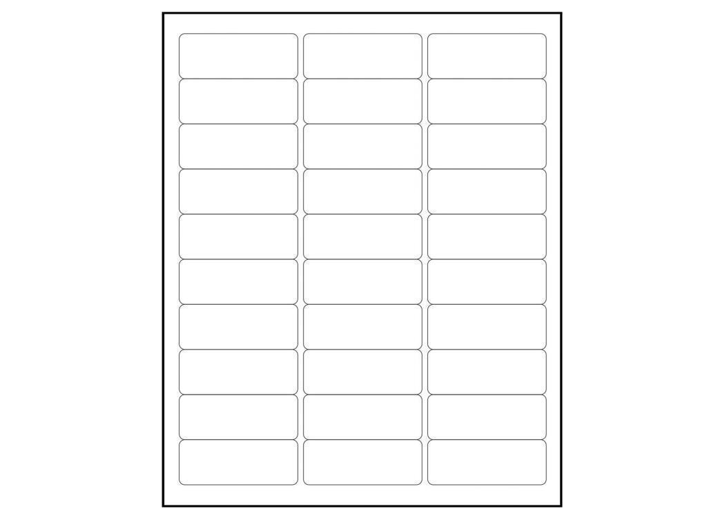 1" x 2.625" Shipping Label 18000 Labels USPS UPS mail Laser Inkjet 30 Per Sheet
