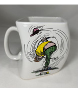 Vintage Gary Patterson Comical Golf Mug &quot;Results of Overswing&quot; Whimsical... - €11,12 EUR