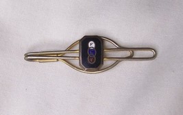 C1920 Antique Ioof Odd Fellows Art Deco Tie Bar Clip Flt - £12.65 GBP