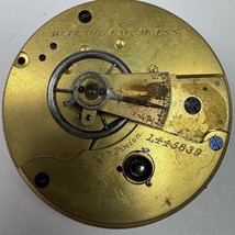 Waltham Pocket Watch Movement 1877 18s 7j 1880&#39;s Antique For Parts See V... - €29,84 EUR