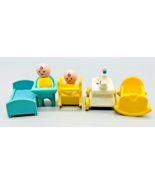 Fisher Price Little People Baby Nursery Set High Chair Rocking Horse Cra... - $23.36