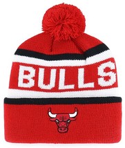 Chicago Bulls NBA Fan Favorite Whitaker Red Pom Knit Hat Cap Adult Winte... - €19,96 EUR