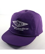 GPC VTG Great Plains Co-op Wray &amp; Idalia Zip Strap Hat Cap Purple Colora... - $26.63