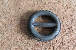 Decorated Medieval Round Button Buckle - £5.91 GBP