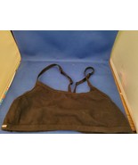 Victorias Secret PINK Sports Bra sz M Pull on Black  - $76.15 MXN
