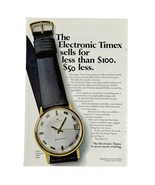 Vintage 1969 Timex Electronic Watch Model 99041 Magazine Print Ad 7&quot; x 10&quot; - €6,54 EUR