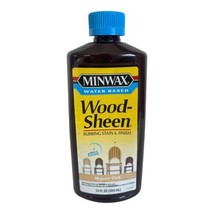 Minwax Wood-Sheen Rubbing Stain &amp; Finish Manor Oak Water Based 12 oz New - £25.88 GBP