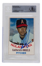 Nolan Ryan Signed 1977 Hostess California Angels Baseball Card #81 Bottoms 43... - £112.68 GBP