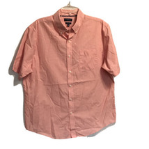 Croft&amp;Barrow Easy Care Collared Button Up Shirt ~ Sz L ~ Pink ~ Short Sl... - $22.49