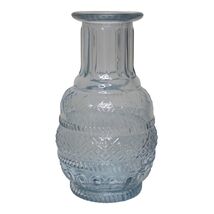 Vintage Style Blue Colored Glass Bud Vase - Small Decorative Vase (5.25 ... - $13.61