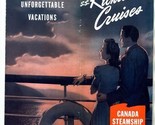 SS Richelieu Cruises Brochure 1944 Canadian Steamship Lines - $37.62