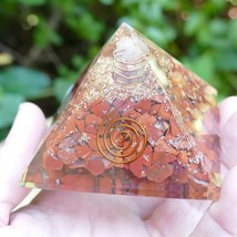 Red Jasper Orgone Pyramid - For Earth Chakra - Balance Emotions of Life - £29.74 GBP