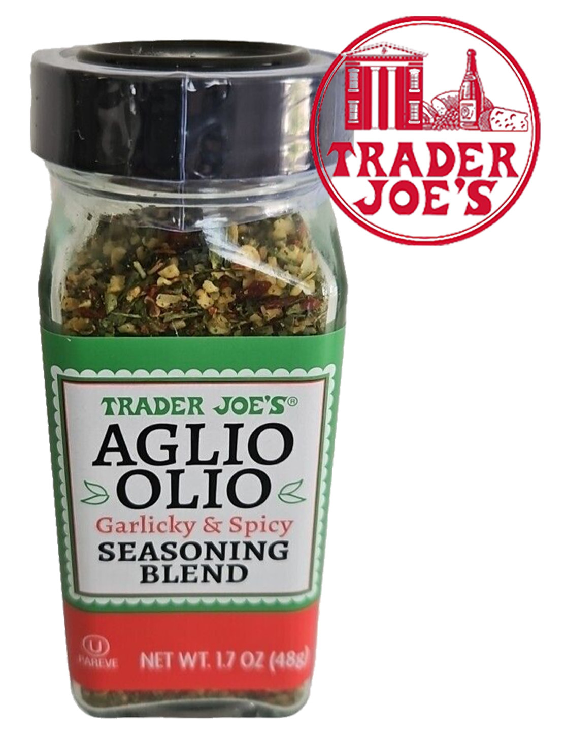 Trader Joe's Aglio Olio Garlicky & Spicy Seasoning Blend NET WT 1.7 OZ - $9.50