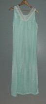 Grants Vintage Green Sleeveless Nightgown Dress Lace - $466.86 MXN