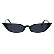 Étroit Rectangulaire Cateye Lunettes de Soleil Femme Vintage Mode Rétro Nuances - £8.50 GBP+