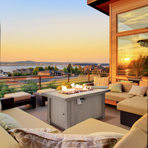 42&quot; Ceramic Top Firepit LP Fire Table 50k BTU w/ Table Insert and Cover ... - $449.00