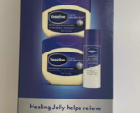 Vaseline Original Healing Jelly 13 oz 2 pack 26 oz + Balm Sticks - $29.67