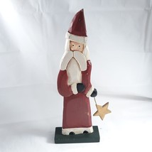 Santa With Star Figurine Christmas Winter Holiday Decor - £13.49 GBP
