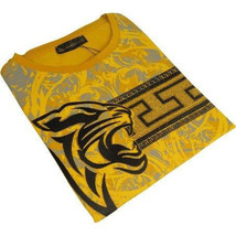 Men LAVERITA European Fashion Crew Shirt Short Sleeve Lion Medallion 93324 Gold image 2