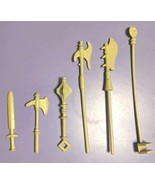 Vintage He-man Heman Castle Grayskull Beige Weapon LOT MOTU 1982 - $261.84 MXN