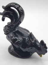 Vintage Rooster Chicken Figurine Dark Brown Farmhouse Collectible Design - $427.04 MXN