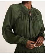 Scoop Women’s Smocked Waist Ruffle Mini Dress with Long Sleeves, Sizes L - $30.52 CAD