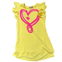 Nickelodeon Jojos Closet Girls Ruffle Sleeve Yellow Dress 10/12 - $17.28