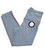Cali Active Womens Spruce Blue Elastic High Waist Leggings w Pockets Size S - $36.64 CAD
