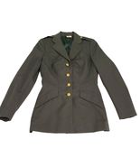Vintage 1980s U.S. Army Women’s Class A Uniform Jacket 10L Tailored Blaz... - $69.29