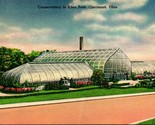 Vtg Linen Postcard Cincinnati Ohio OH Conservatory at Eden Park Kraemer UNP - £3.09 GBP