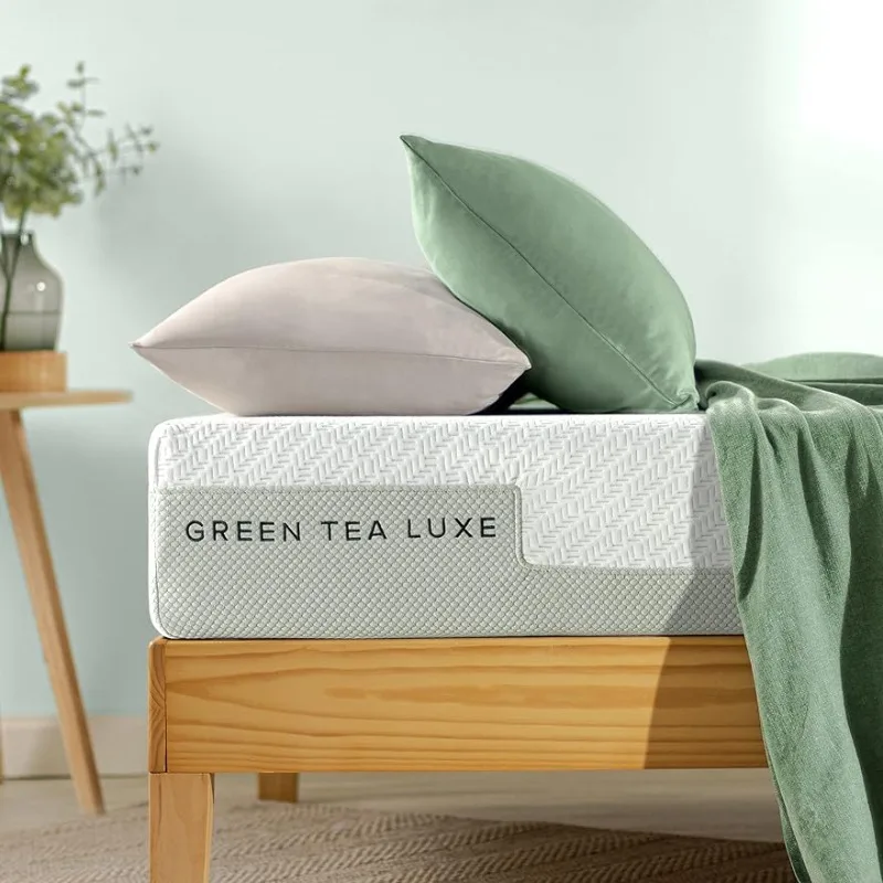 8 Inch Green Tea Luxe Memory Foam Mattress / Pressure Relieving / CertiPUR-US - £187.96 GBP