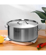 SOGA Stock Pot 14Lt Top Grade Thick Stainless Steel Stockpot 18/10 - $88.50