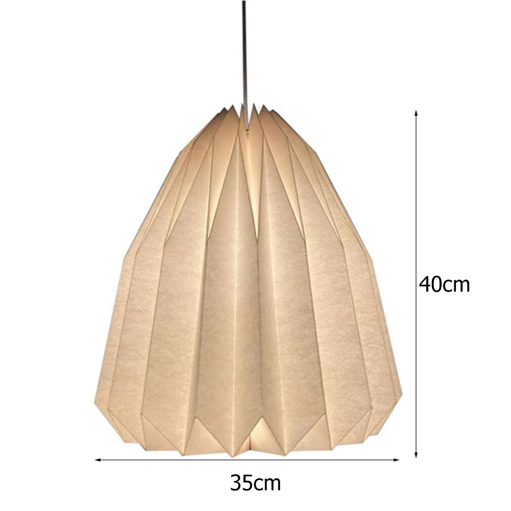  Creative White Paper Origami Lantern Shade Foldable Hanging Pendant Light Hangi - £139.93 GBP