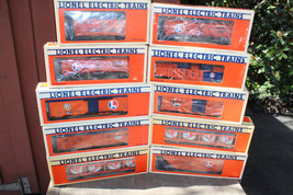 10 Lionel Lines Orange &amp; Blue Freight 19303 9492 9849 6214 5733 6313 194... - $199.00