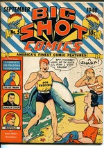Big Shot #5 1940-COLUMBIA-JOE PALOOKA-SHARK COVER-SKYMAN-CHARLIE CHAN-vf Minus - £340.28 GBP