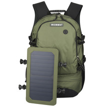 Travel Hiking Backpack 6.5w 6v Solar powered Panel Backpack Multipockets Laptop  - £128.03 GBP