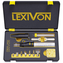 LEXIVON Butane Soldering Iron Kit – Cordless, Adjustable Flame, 7 Tips (... - $105.92