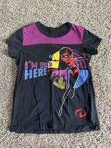 Disney Store Incredibles Violet &quot;I&#39;m Outta Here&quot; Girls T-Shirt Size Medi... - €8,56 EUR
