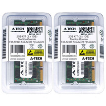 2Gb Kit 2 X 1Gb Toshiba Qosmio F45-Av423 F45-Av425 F45-Sp4057 G25 Ram Memory - £33.64 GBP