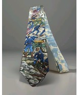 VTG Tango By Max Raab Americana Series &#39;Battle Of Gettysberg&#39; Silk Neckt... - $364.64 MXN