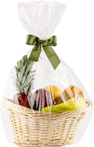 Clear Cellophane Gift Bags for Wrapping Baskets 20 Pack 24” X 30” Cellophane Ba - £12.02 GBP