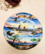2487 Antique Japan ENCO Oregon Coast Mini Souvenir Plate  - $239.57 MXN