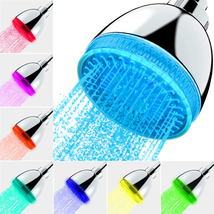 LED Shower Head, Shower Head with Light, 7 Color Flash Light Automatical... - $24.00